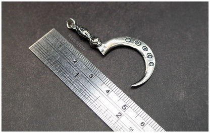 Colgante Hoz Boline plata medidas