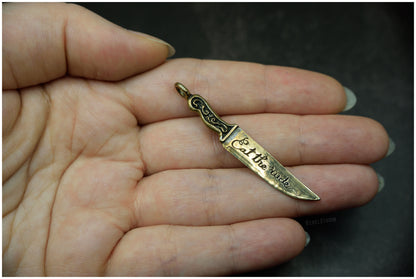 Colgante cuchillo Hannibal bronce proporciones