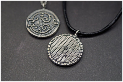 Colgante Smial puerta hobbit plata dos caras