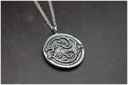 Colgante Smial puerta hobbit plata