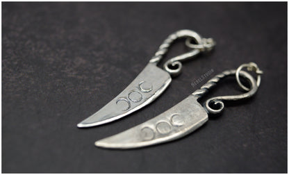 Pendant Athame silver or bronze knife