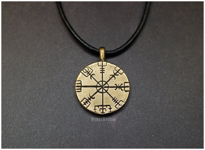 Colgante Vegsvisir bronce cordón