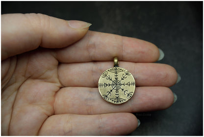 Colgante Veldismagn bronce proporciones