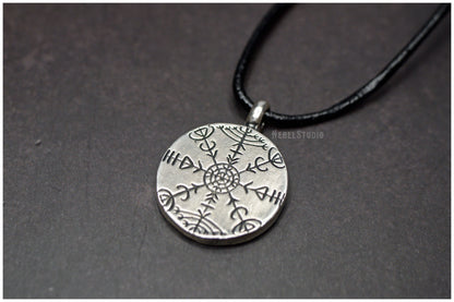 Colgante Veldismagn plata brillo cordón