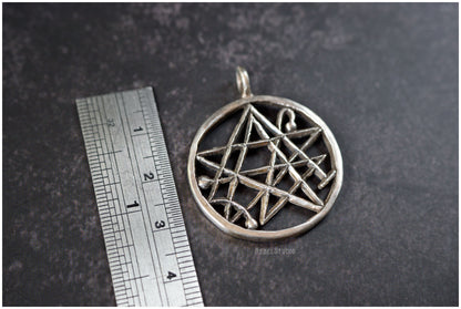 Pendant Necronomicon sigil symbol bronze or silver