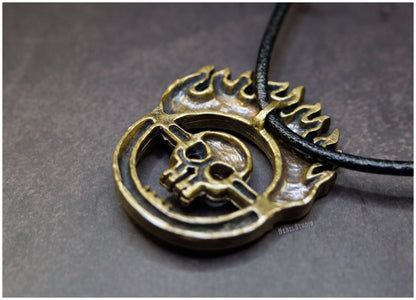 Colgante Furiosa We are not things tributo bronce reverso