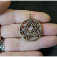 Pendant Necronomicon sigil symbol bronze or silver